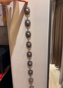 Ethnic Silver Metal Waist Chain Belt