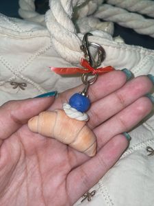Croissant Keychain(handmade)