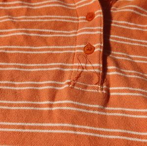 Striped Cropped Polo Top