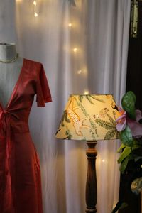 Coral Tie-Front Midi Dress