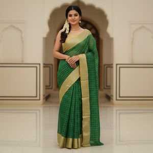 Elegant Green Saree