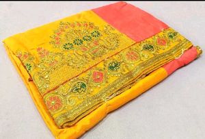 new  Rajashthani Design wedding silk saree 💕💕