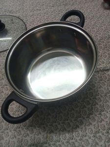 Steel Bhagwana With Glass