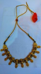 Golden Colour Neck Set for girls