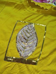 Yellow Embellished T-Shirt