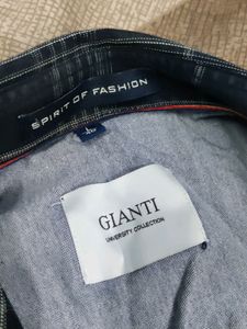 GIANTI MEN BLACK SHIRT 40 SIZE