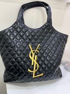 YSL Black Quilted Tote Replica