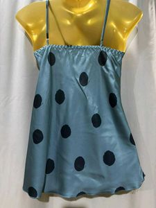 Polka Dot Satin Cami