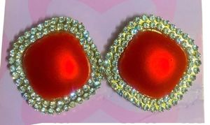 Red Stone Earrings