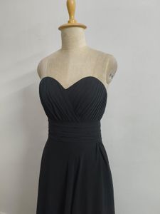 Elegant Black Strapless Gown🎀💝🦋