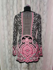 Elegant Patterned Tunic Top
