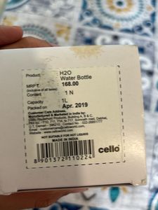 Unbreakable Cello H2O Black Color Water Bottle