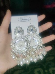 Fashionable Silver-Tone Earrings