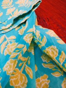 Summer Kurta Pant Set Woman Girls XXl Cotton Blue