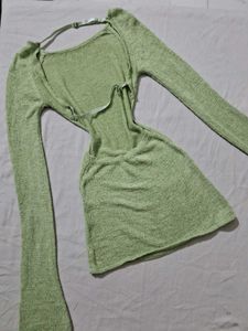 Green Long Sleeve Dress
