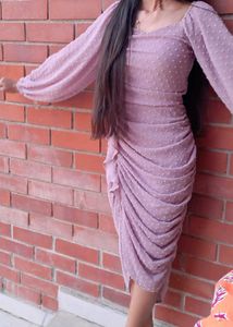 Elegant Lavender Mini Dress