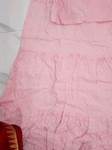 Pink Kurta and Palazzos Set