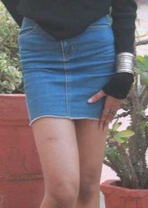 Denim Mini Skirt