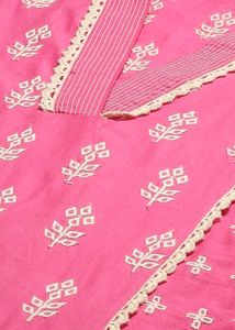 New Pink embroidery kurta !