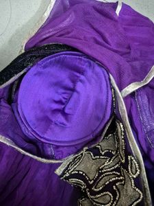 Purple Embroidered Kurta