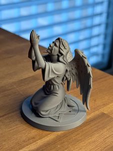 Praying Angel Statue (Veiled & Winged)