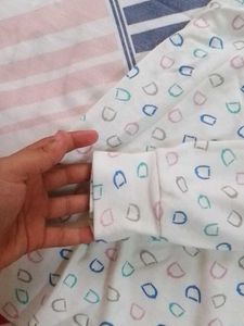Patterned Turtleneck Top