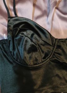 Black Satin Bralette