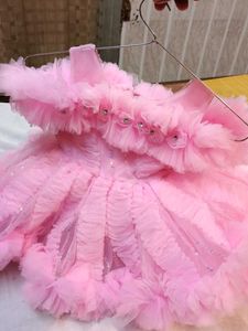 Pink Ruffle Tulle Dress