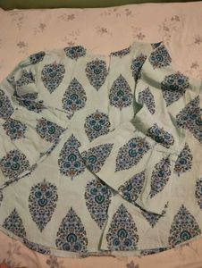 Boho Print Bell Sleeve Top