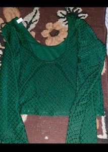 Green Long Sleeve Top
