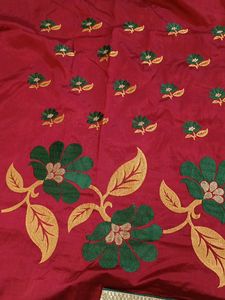 Full Embroidery Silk Saree