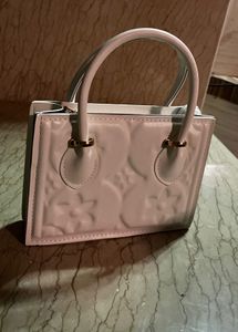 White Floral Handbag
