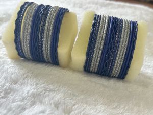 Blue &amp; Silver Bangles..