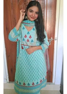 New Light Blue Kurta Set  🌼
