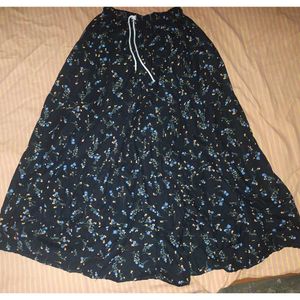 Floral Korean Maxi Skirt🖤