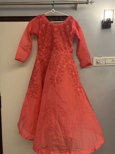 Unused Full Gher Embroidery Anarkali Kirti