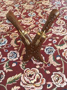 Vintage kashmiri Dagger And Carving Fork with Stan