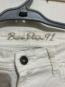 Unused White Denim Jeans For Women