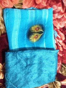 Like New Chiffon Aasmani Saree