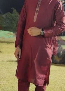 Maroon Kurta