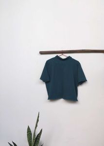 Women Cropped Polo T-shirt