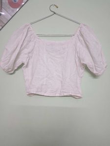 Zudio Square Neck/ Off Shoulder Crop Top