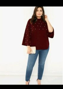 White Pearl Detailing Top
