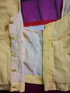 Yellow Sari Blouse