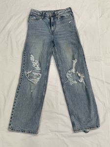Ripped Light Wash Jeans