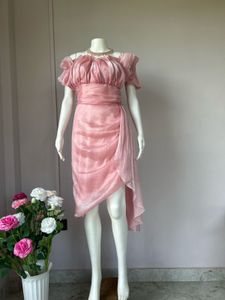 Soft Organza Pink Premium Dress