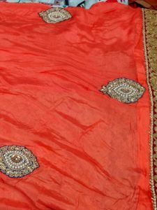 Embroidered Saree with Blouse