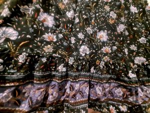 Green Floral Print Dress