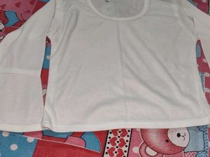 White Flared Sleeve Top