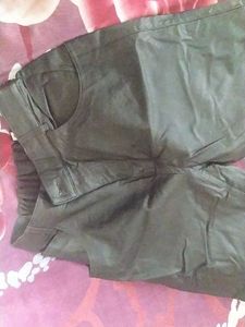 New Unused Leather Jeans